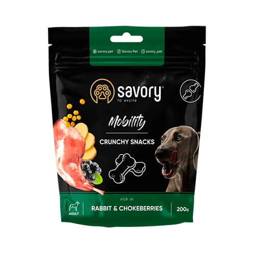 Savory crunchy snacks - Mobility, with Rabbit and Chokeberries